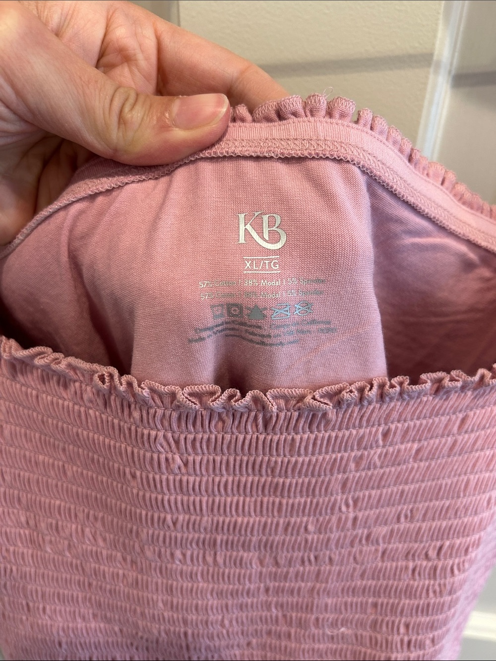 Kindred Bravely Pink Maternity Smocked Midi Dress - Picture 3 of 4